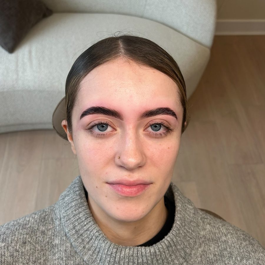 After brow lamination at Kovara