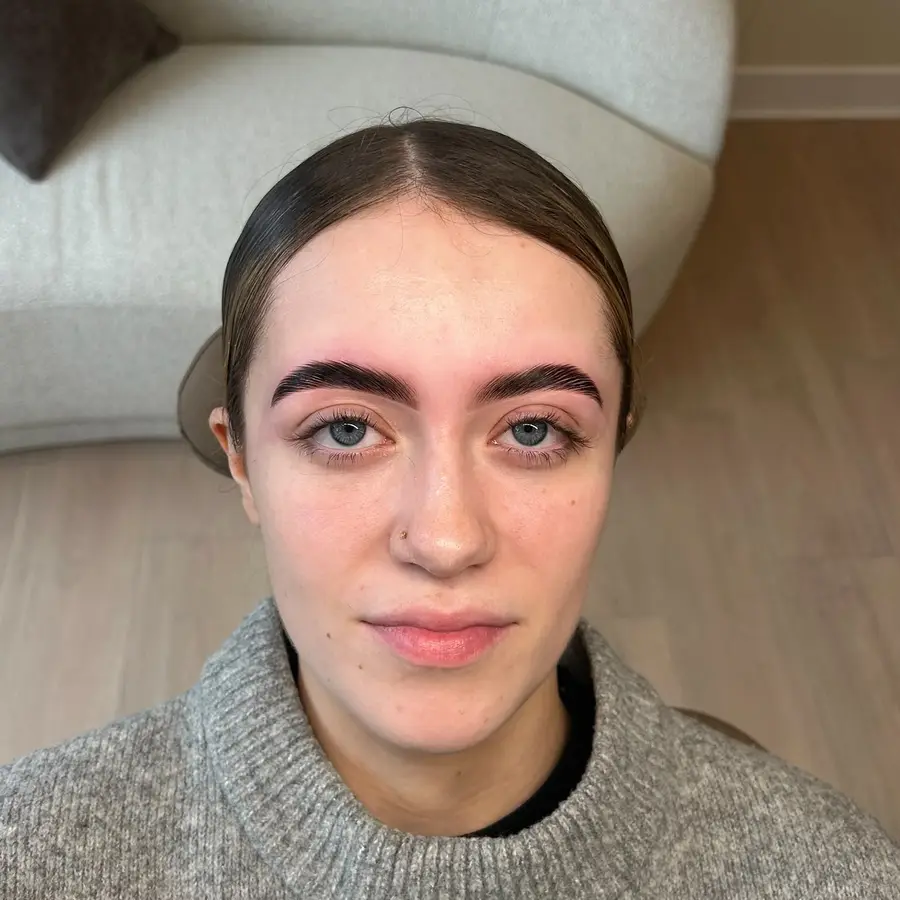 After brow lamination at Kovara