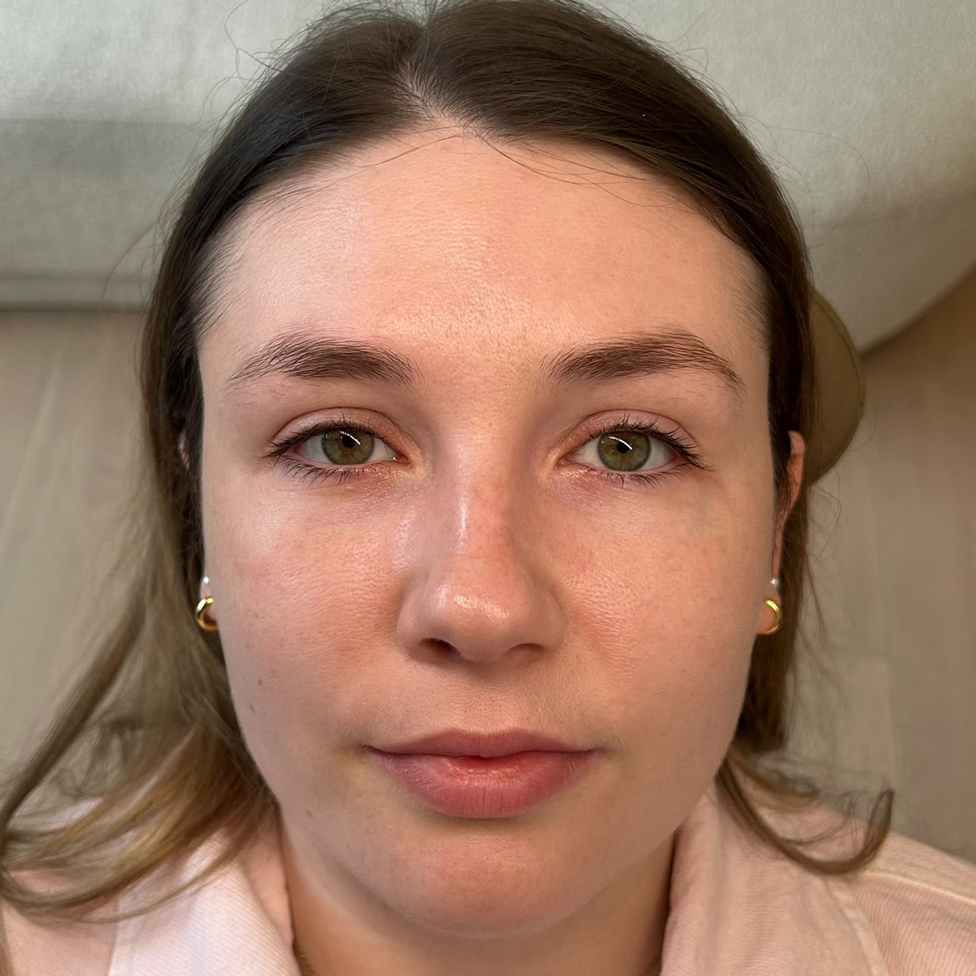 Before brow thread and tint at Kovara
