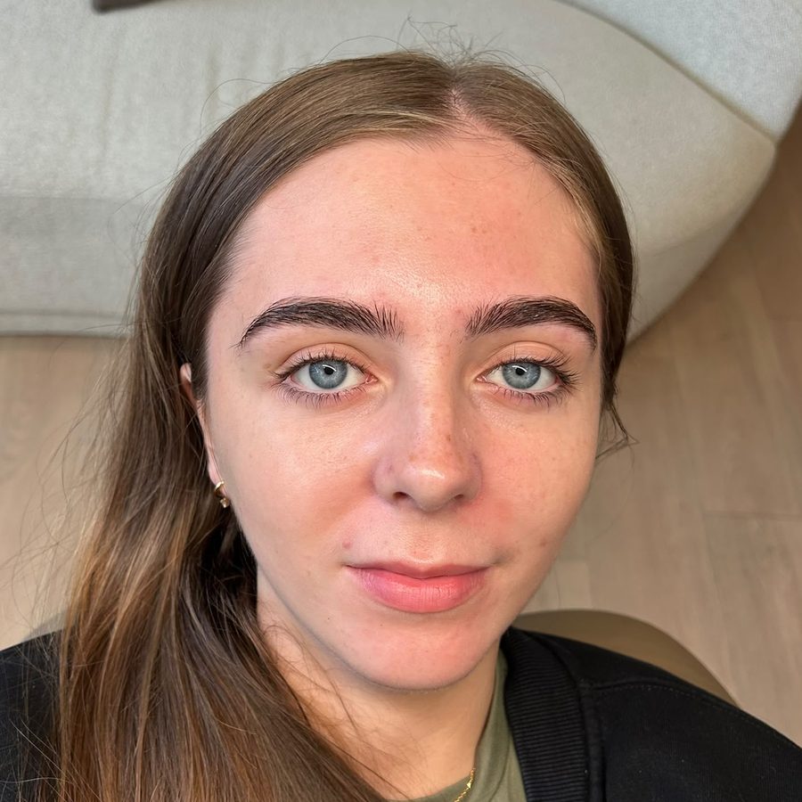 Before Korean lash lift at Kovara
