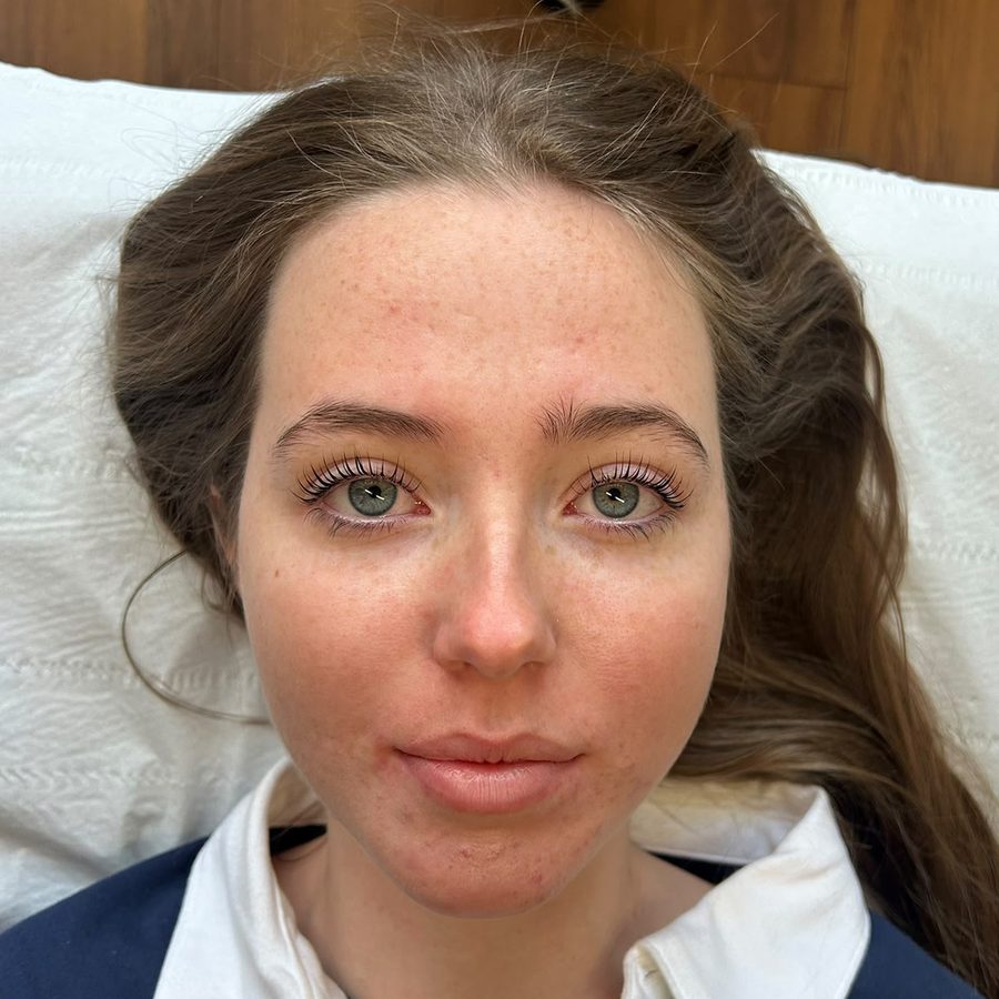 After traditional lash lift at Kovara
